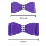 Giltmore Ultrasuede Swarovski Hair Bow